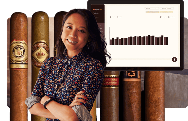 Woman with chart