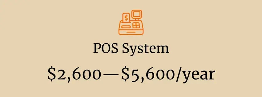 Expect to spend $2,600 to $5,600 per year on a smoke shop POS system.